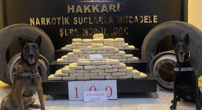 100 kilogram uyuşturucu ele geçirildi