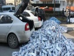 10 bin paket kaçak sigara ele geçirildi