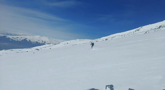 4200 metrede kayak yaptılar