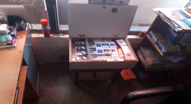 6 bin 563 paket kaçak sigara ele geçirildi