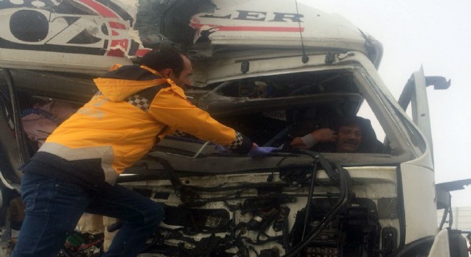 Ağrı yolunda trafik kazası: 1 yaralı