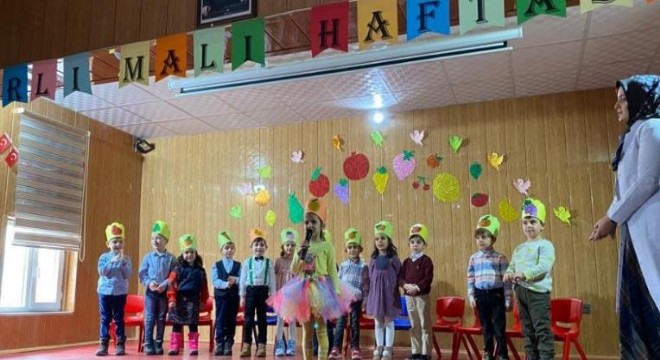 Anaokulu öğrencileri, Yerli Malı Haftasını kutladı