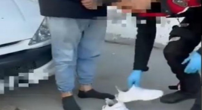 Ayakkabı içinden esrar çıktı
