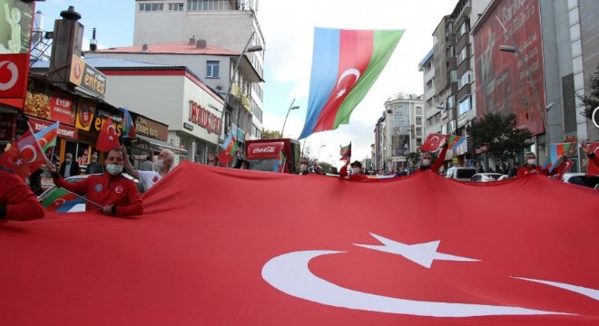 Azerbaycan’a destek için yürüdüler