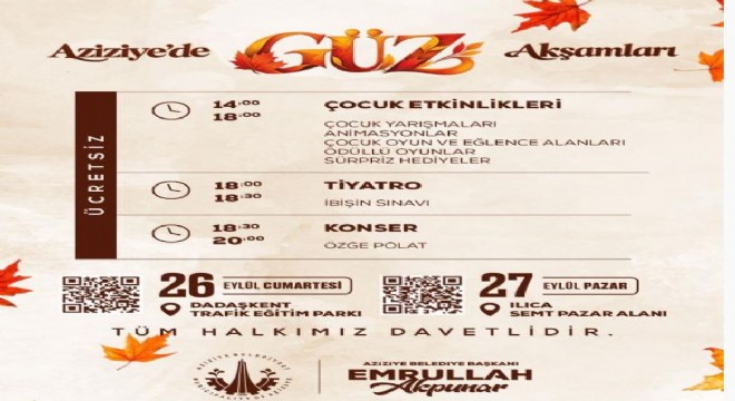 Aziziye’de Güz Akşamları