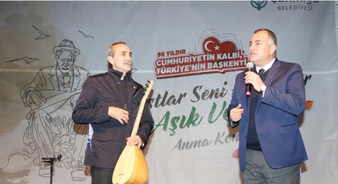 Büyük ozan Aşık Veysel, türkülerle anıldı