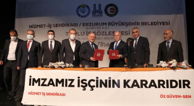 Büyükşehir’de toplu iş sözleşmesi sevinci