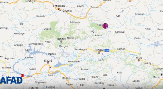 Çat ta 4.9 büyüklüğünde deprem