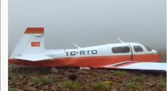 Düşen uçağa ait görüntüler yayınlandı
