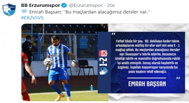 Emrah Başsan: ‘Futbol böyle bir şey’