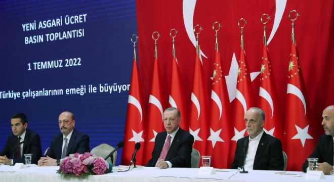 Erdoğan’dan asgari ücret müjdesi