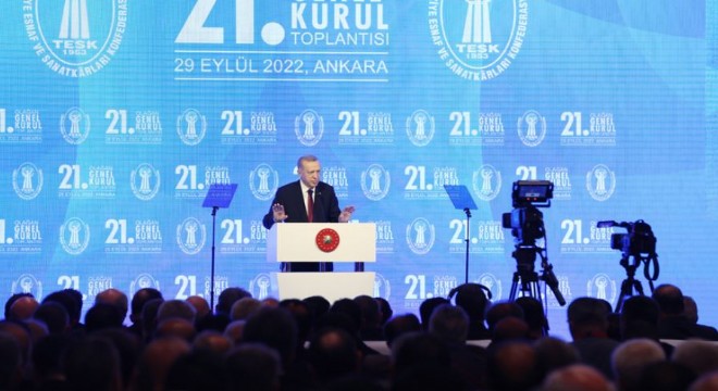 Erdoğan esnaf ve sanatkarlara seslendi