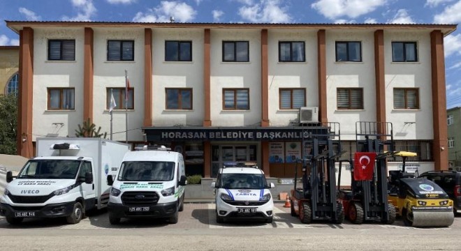 Horasan Belediyesi araç filosunu güçlendirdi