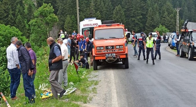 İspir-İkizdere yolunda kaza: 1 ölü, 3 yaralı