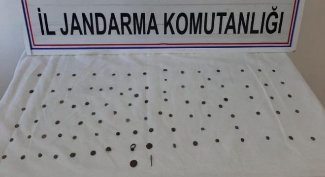 Jandarma 103 adet tarihi obje ele geçirdi