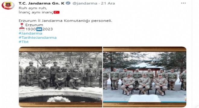 Jandarmadan Erzurum 1930 - 2023 paylaşımı