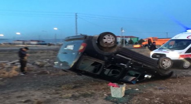 Kars yolunda trafik kazası: 1 yaralı