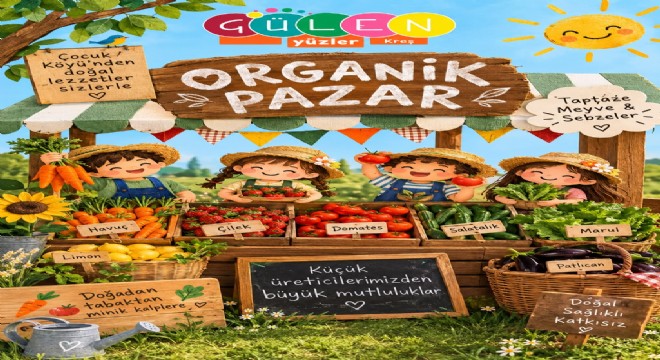 Miniklerin 'Organik Pazar' heyecanı
