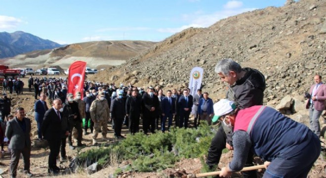 Oltu’da 6 bin fidan toprakla buluştu