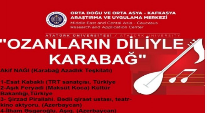 “Ozanların Diliyle Karabağ  sempozyumu düzenlenecek