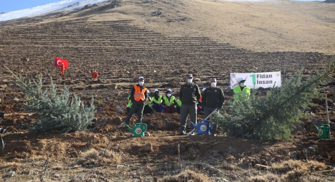 Palandöken’de 2 bin 500 fidan toprakla buluştu