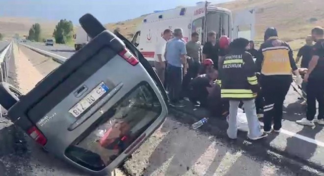 Pasinler Yolunda trafik kazası: 4 hafif yaralı