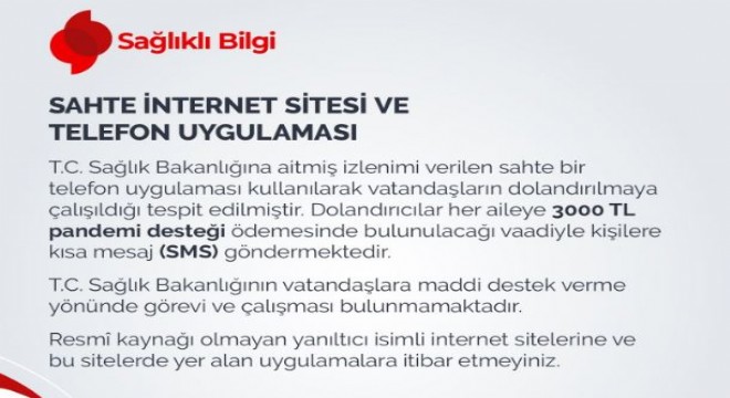 Sağlık Bakanlığı uyardı