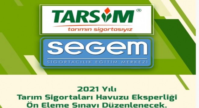 TARSİM Eksper sınavı Erzurum’da yapılacak