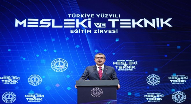 Tekin Mesleki ve Teknik Eğitim Zirvesine seslendi