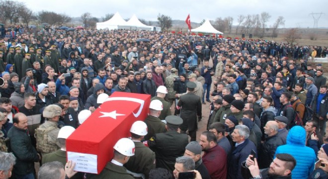 Tokat şehidini uğurladı