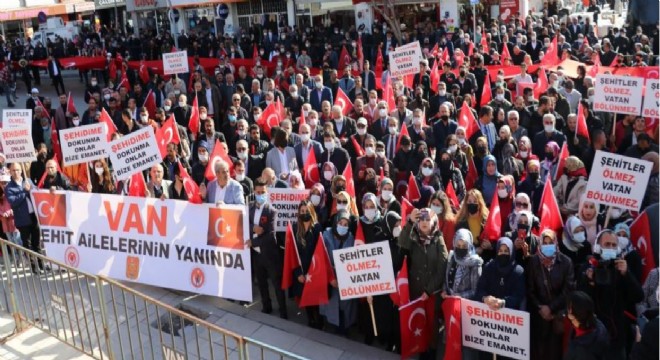 Van da şehit ailelerinden Lütfü Türkkan’a tepki