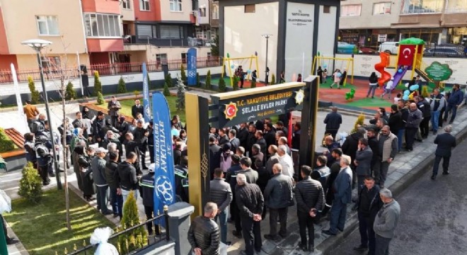 Yakutiye  Şelale Evler Parkı hizmete açıldı