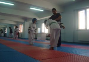 Şampiyonlar taekwondocu yetiştiriyor
