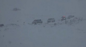 Aksu Yaylasında çığ