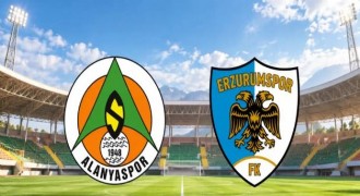 Alanyaspor: 0 - Erzurumspor FK: 0 (İlk yarı)