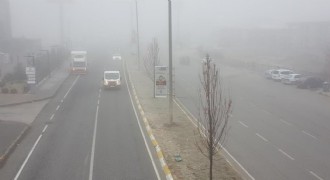 Erzincan'da yoğun sis