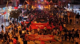 Erzurum'da 107. yıl coşkusu