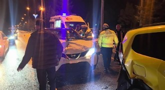 Erzurum'da zincirleme trafik kazası: 1 yaralı