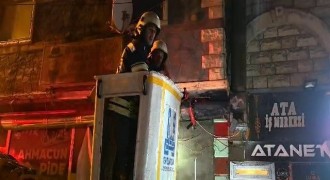 İş merkezinde yangın paniği