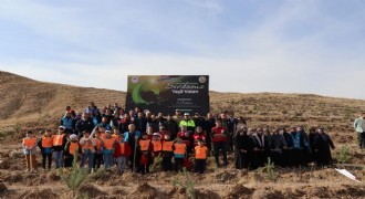 Oltu'da 3 bin fidan toprakla buluştu