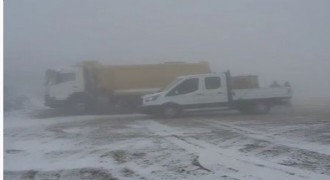 Soğanlı Dağı'nda tipi ve fırtına etkili oldu