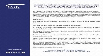 Zam farkı ödemeleri bugün başlayacak